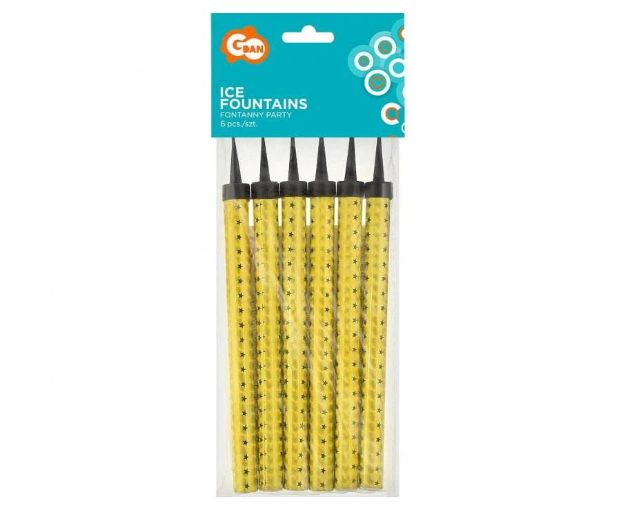 imagine-Artificii pentru tort 6 per set - 18 cm -