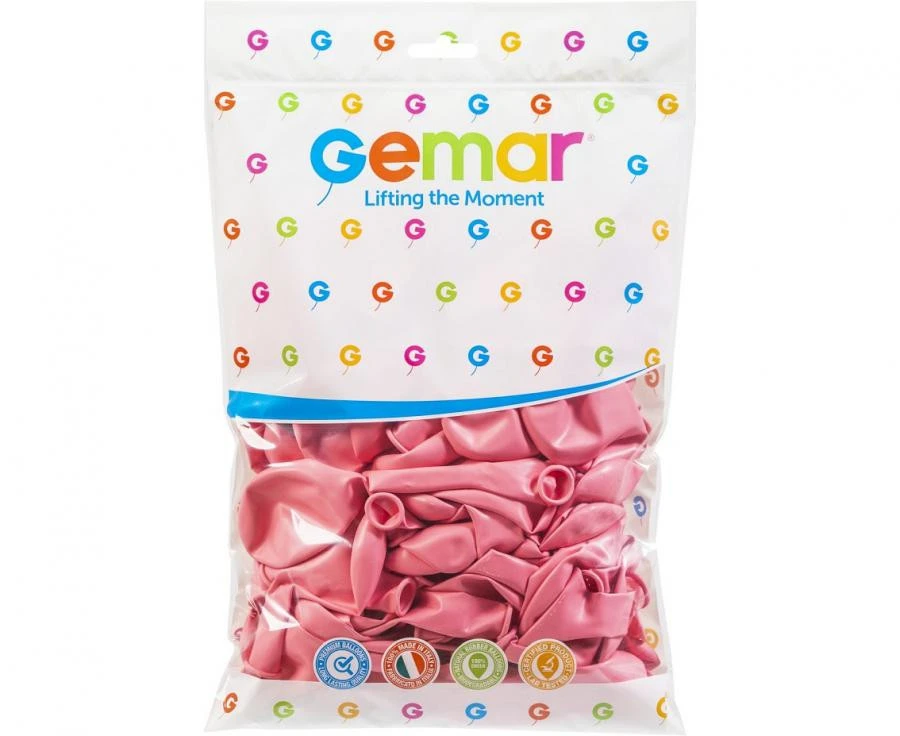 imagine-Set 100 baloane latex Gemar roz deschis pastel