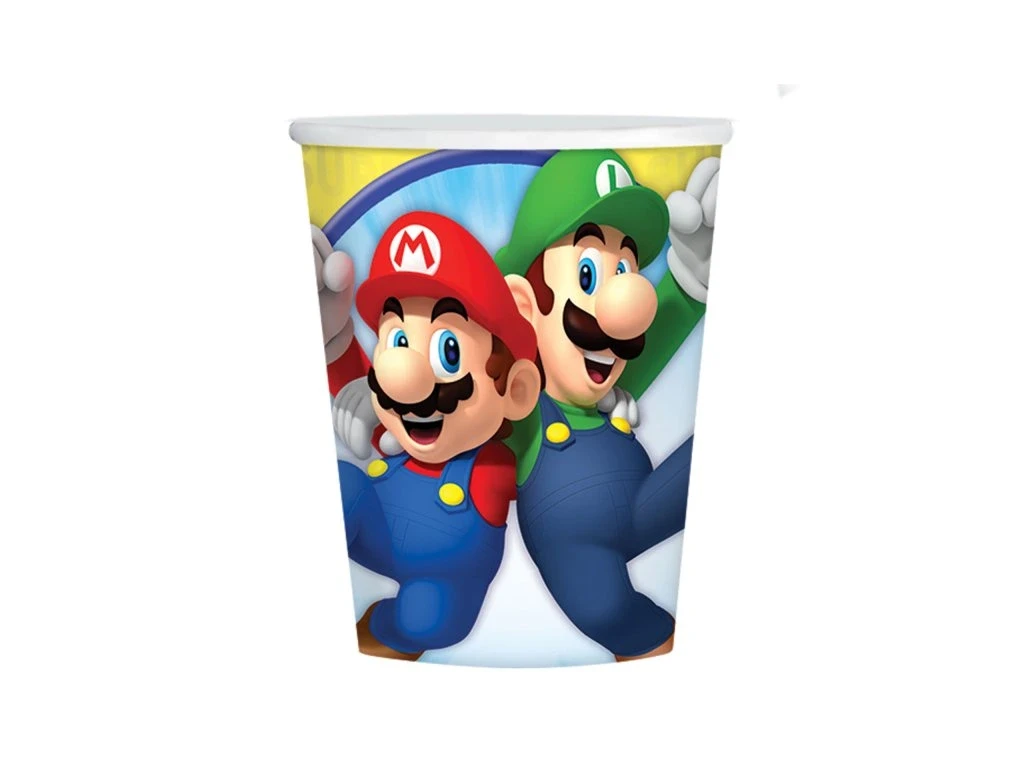 imagine-Pahare Mario & Luigi 250 ml - set 8 buc