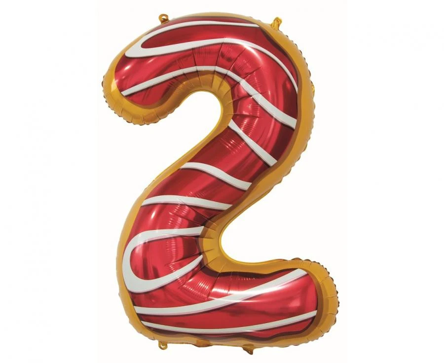 imagine-Balon folie gogoasa cifra 2 – 78cm