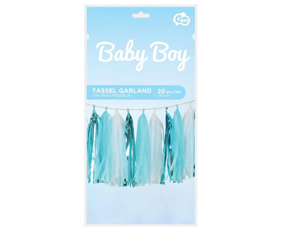 imagine-Ghirlanda decorativa Baby Boy 250 m