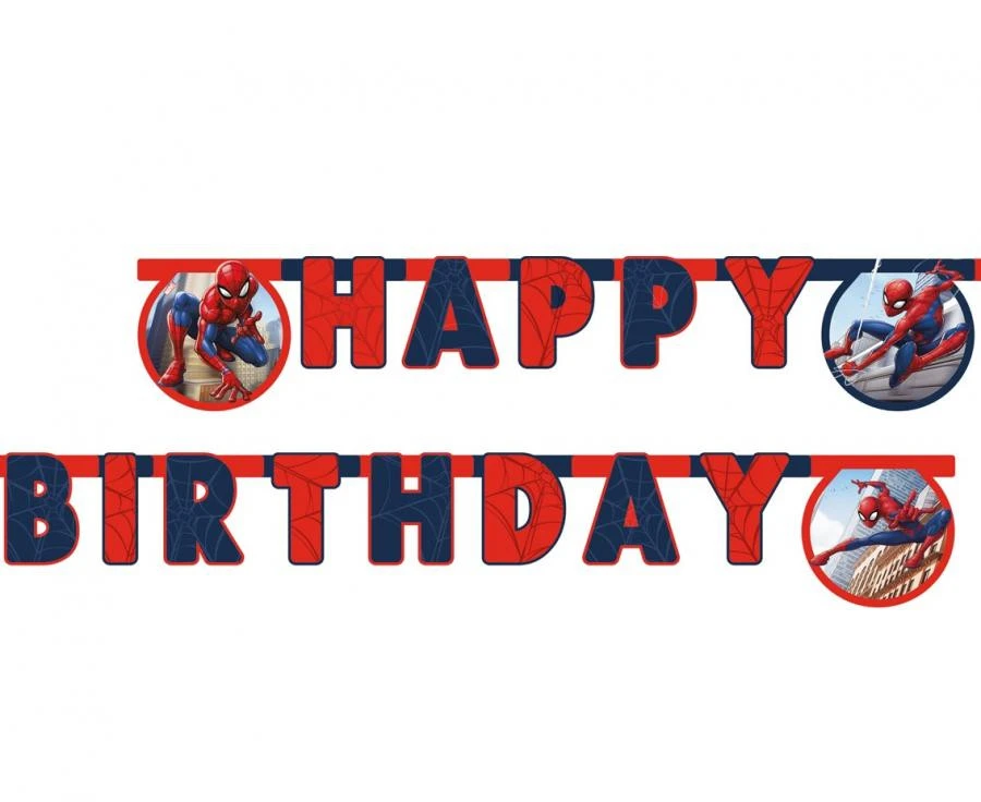 imagine-Banner Spiderman Crime Fighter - Happy Birthday