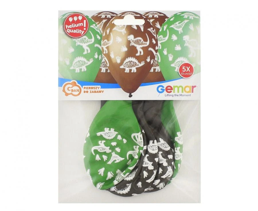 imagine-Baloane din latex de 33 cm cu dinozauri