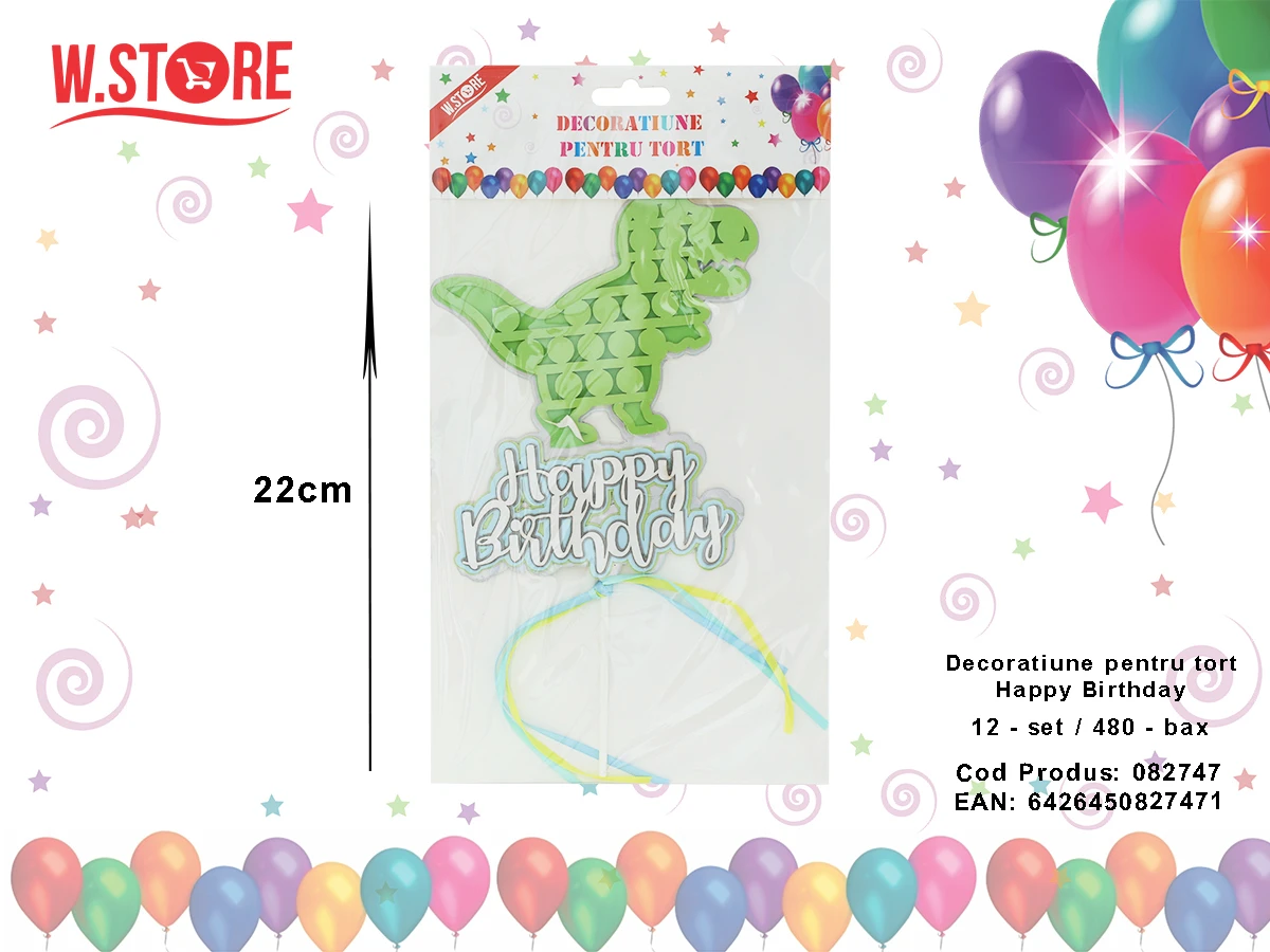 Imaginea produsului Topper pentru tort cu dinozaur