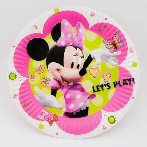imagine-Set de 10 farfurii Minnie Let's Play