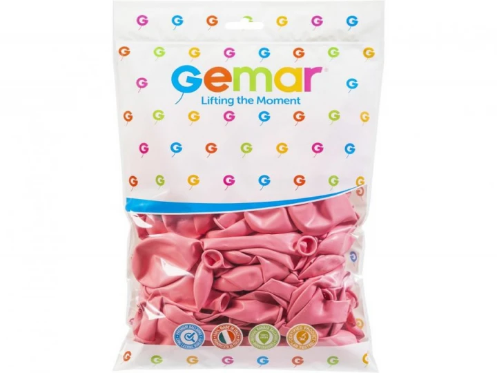Imaginea produsului Set 100 baloane latex Gemar roz deschis pastel