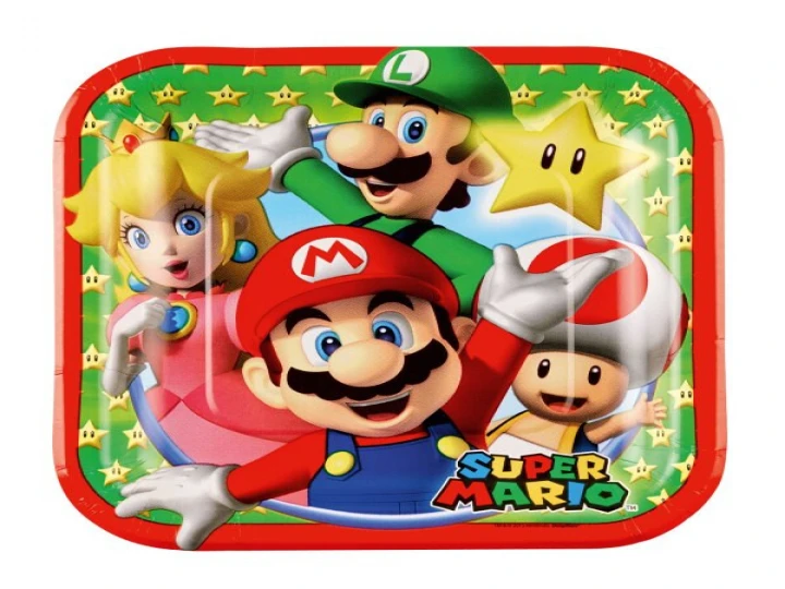 Imaginea produsului Farfurii Super Mario 18 cm - set 8 buc