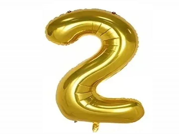 Imaginea produsului Balon auriu folie cifra 2 - 100cm