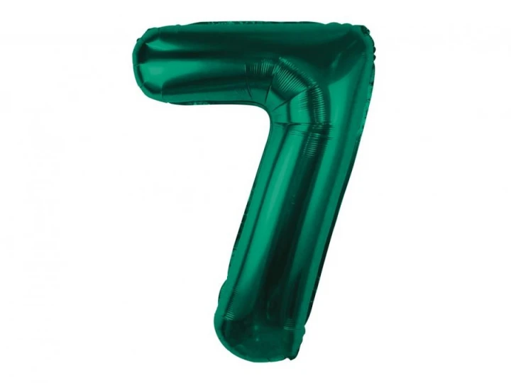 Imaginea produsului Balon folie verde smarald cifra 7 – 85cm