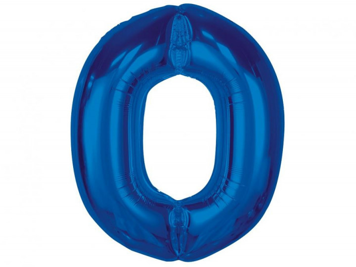 Imaginea produsului Balon folie albastru cifra 0 – 92cm
