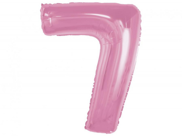 Imaginea produsului Balon folie roz cifra 7 – 92cm
