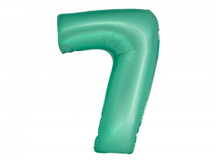 Imaginea produsului Balon folie turcoaz cifra 7 – 76cm