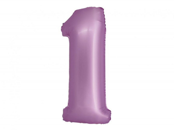 Imaginea produsului Balon folie lavanda cifra 1 – 76cm