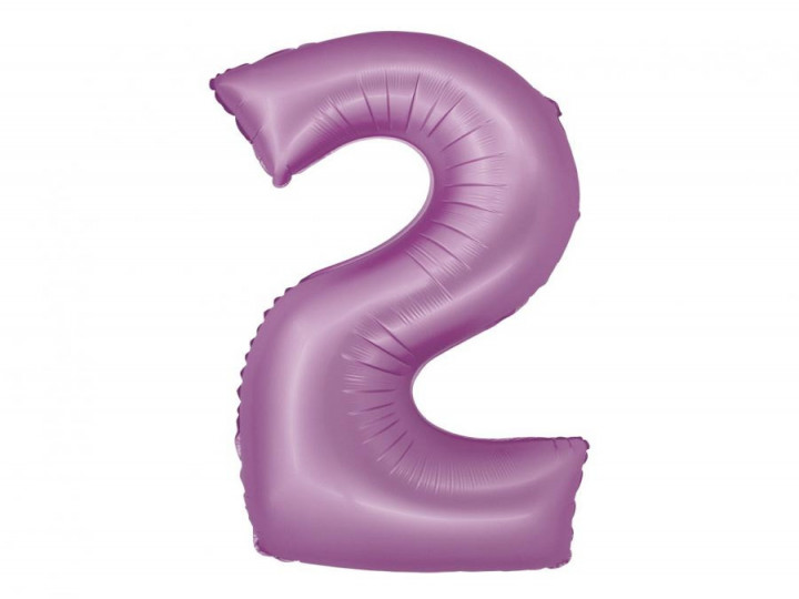 Imaginea produsului Balon folie lavanda cifra 2 – 76cm