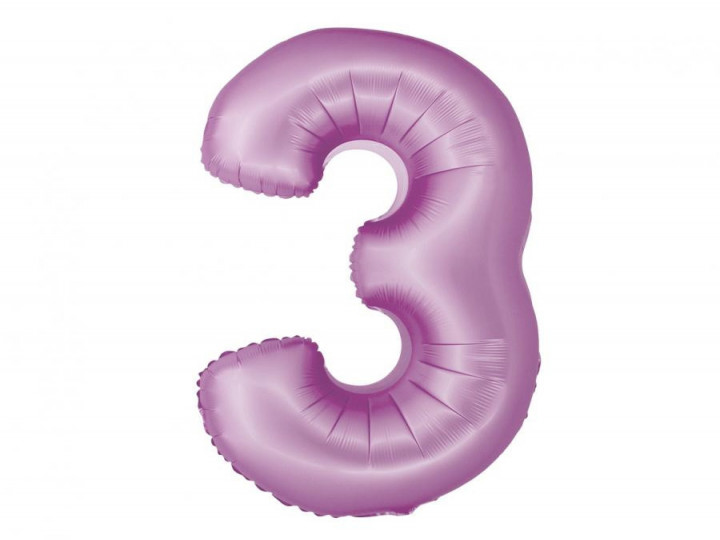Imaginea produsului Balon folie lavanda cifra 3 – 76cm
