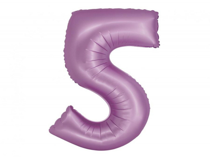 Imaginea produsului Balon folie lavanda cifra 5 – 76cm