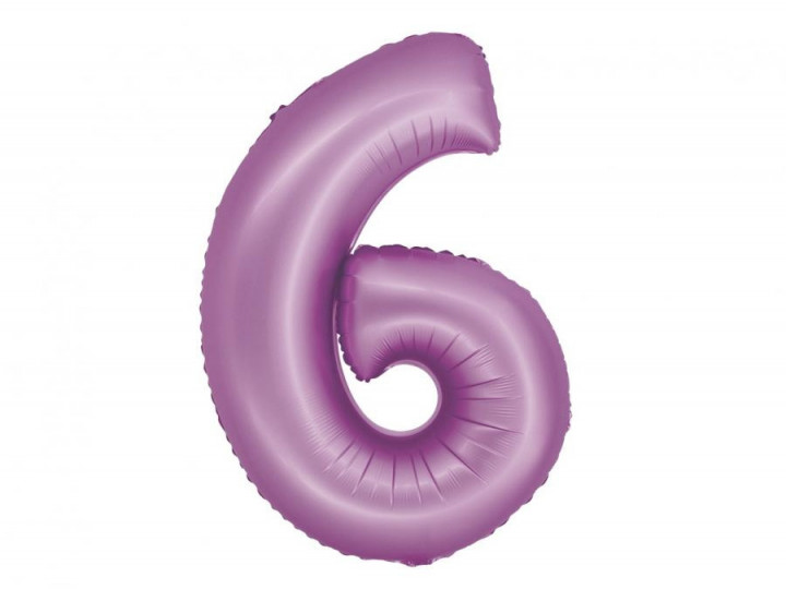 Imaginea produsului Balon folie lavanda cifra 6 – 76cm