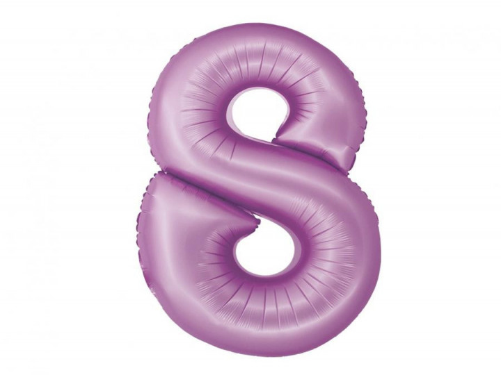 Imaginea produsului Balon folie lavanda cifra 8 – 76cm