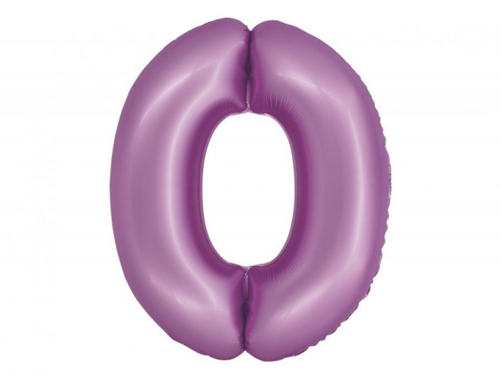 Imaginea produsului Balon folie lavanda cifra 0 – 76cm