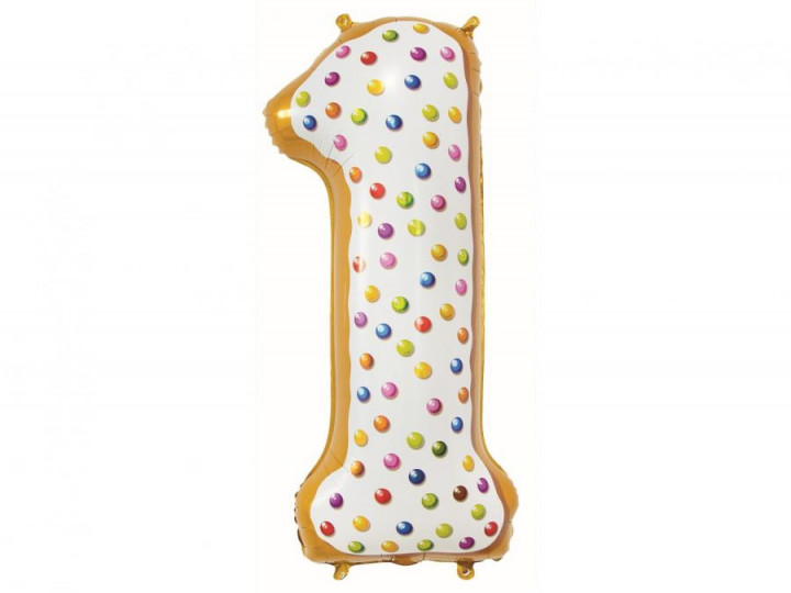 Imaginea produsului Balon folie gogoasa cifra 1 – 78cm
