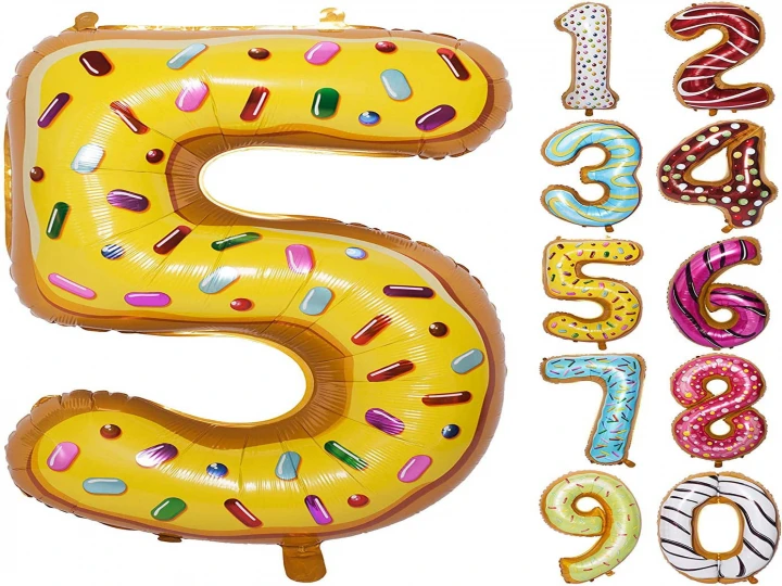 Imaginea produsului Balon folie gogoasa cifra 5 – 78cm