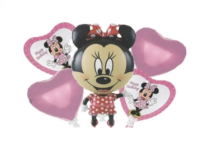Imaginea produsului Set de 5 baloane din folie Minnie Mouse