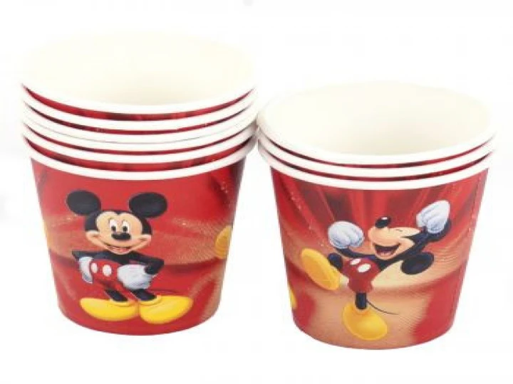 Imaginea produsului Set de 10 pahare din carton Mickey Mouse