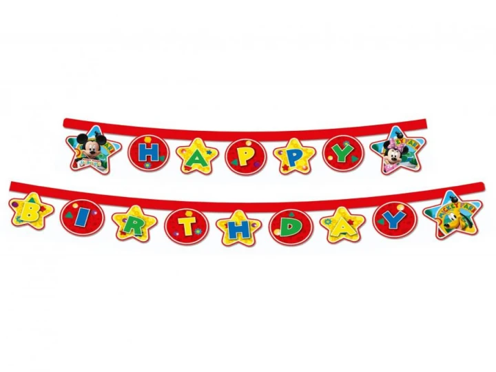 Imaginea produsului Banner Mickey Mouse Happy Birthday 230 cm