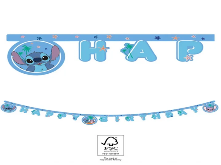 Imaginea produsului Banner Stitch & Angel Happy Birthday 2 m