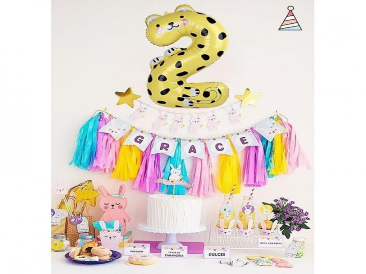 Imaginea produsului Balon folie cifra 2 Ghepard