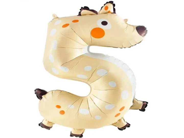 Imaginea produsului Balon folie cifra 5 Caprioara