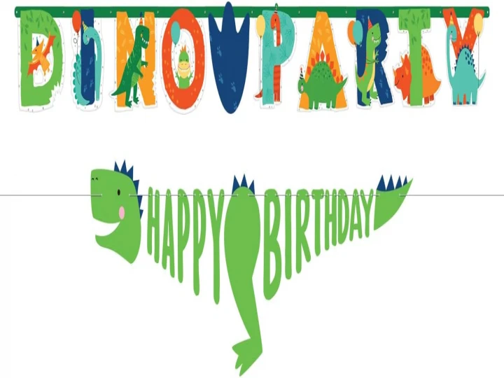 Imaginea produsului Banner Jumbo Happy Birthday Dino Party