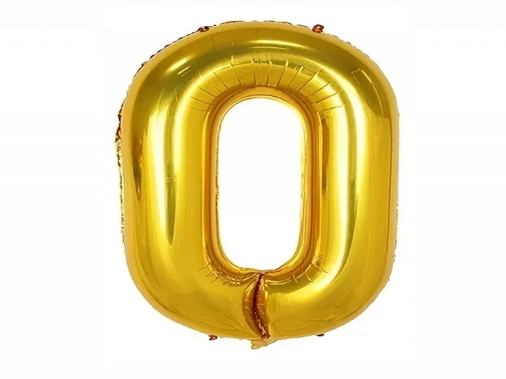 Imaginea produsului Balon auriu folie cifra 0 - 100cm