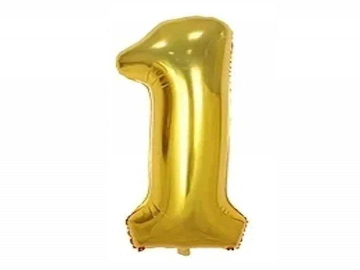 Imaginea produsului Balon auriu folie cifra 1 - 100cm